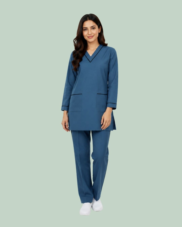 Women Medical Scrub Set with Pockets