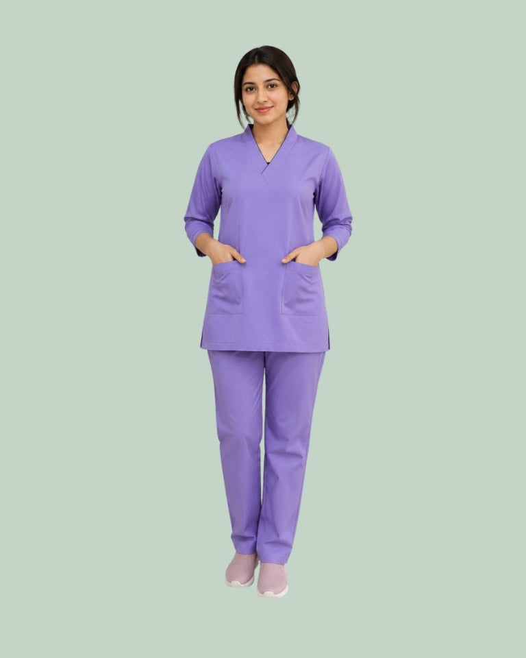 Women Medical Scrub Set with Pockets