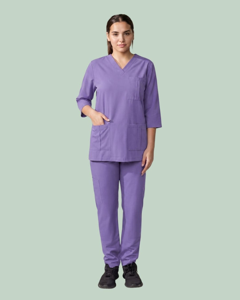 Ladies Scrub Stretch Custom Pocket Style