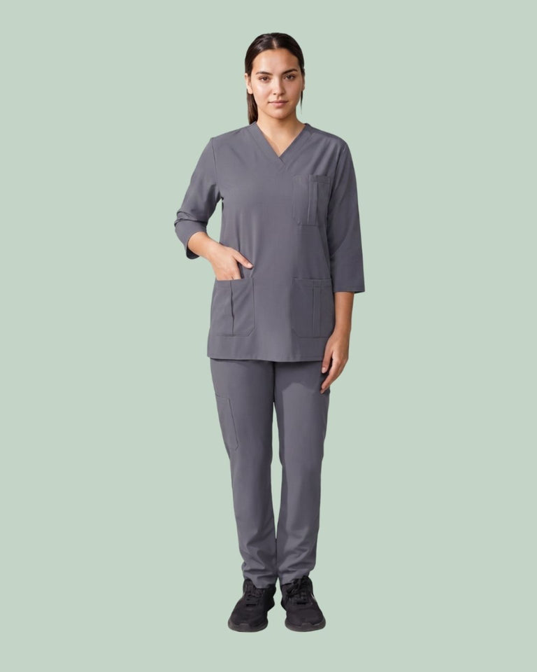 Ladies Scrub Stretch Custom Pocket Style