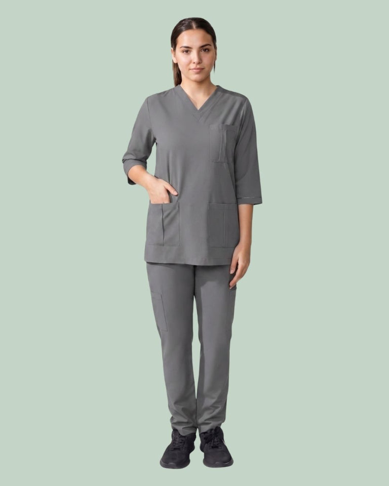 Ladies Scrub Stretch Custom Pocket Style
