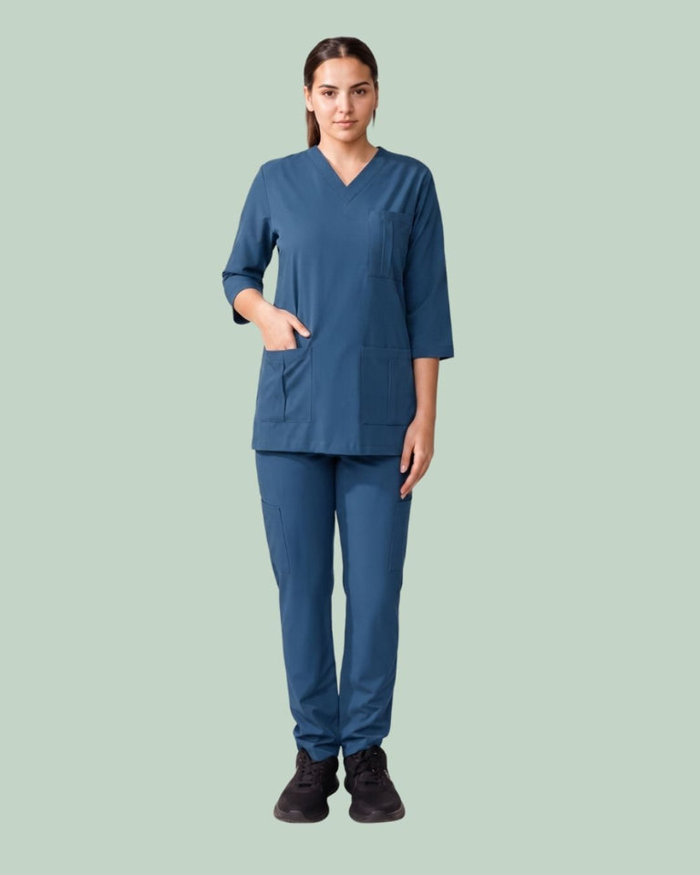 Ladies Scrub Stretch Custom Pocket Style