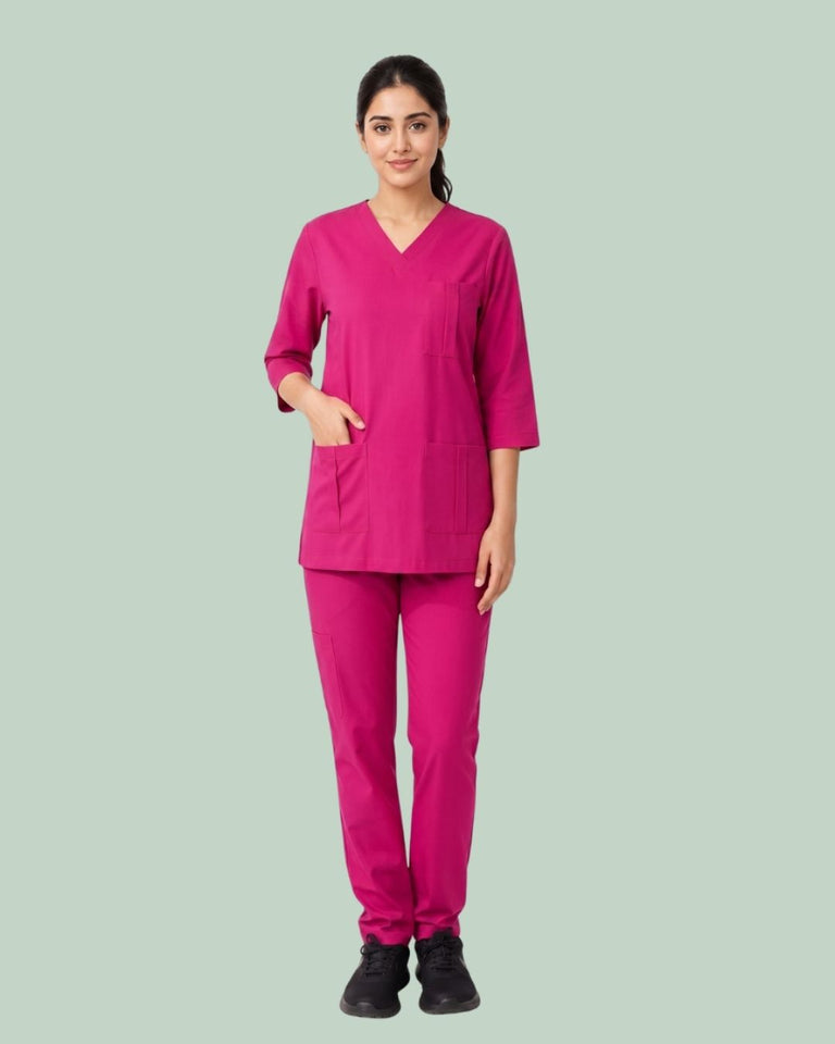 Ladies Scrub Stretch Custom Pocket Style