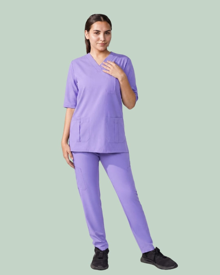 Ladies Scrub Stretch Custom Pocket Style