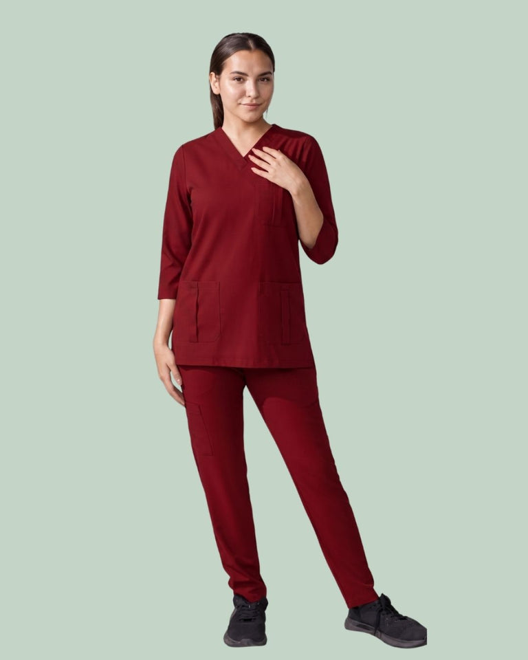 Ladies Scrub Stretch Custom Pocket Style