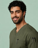 Men's 3-Pocket V-Neck Medical Scrub Top