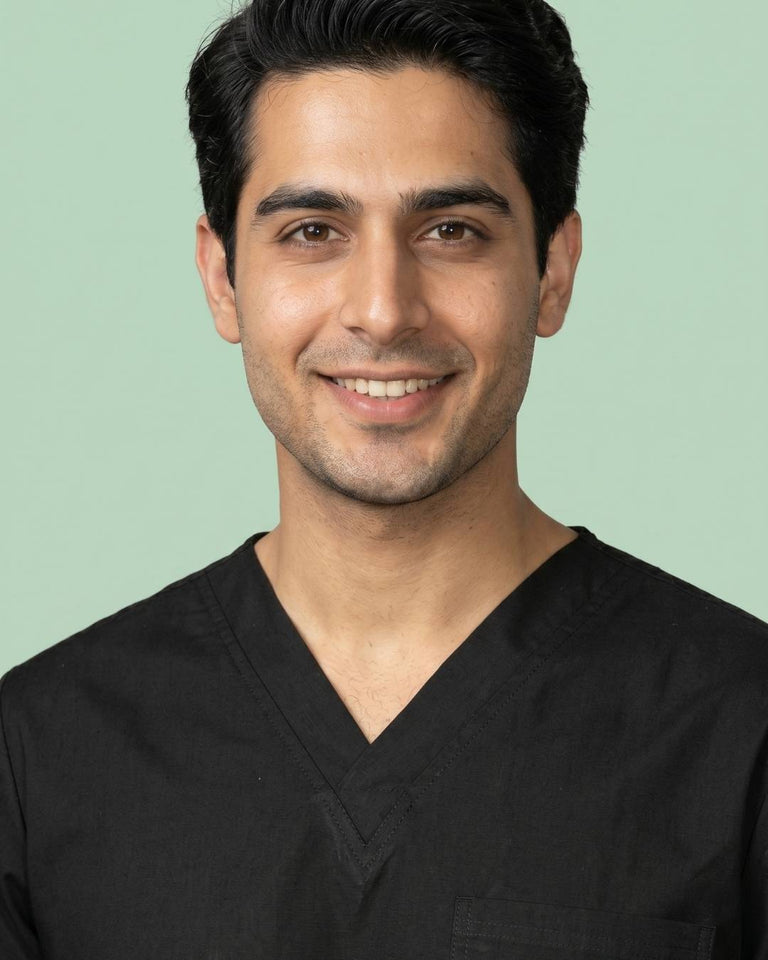 Men's 1-Pocket V-Neck Medical Scrub Top