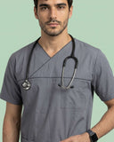 Men USA Design 3-Pocket Polyester Scrub