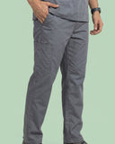 Men USA Design 3-Pocket Polyester Scrub