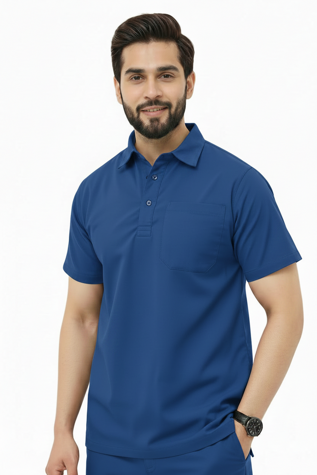 Men's Classic Polo Neck Medical Scrub