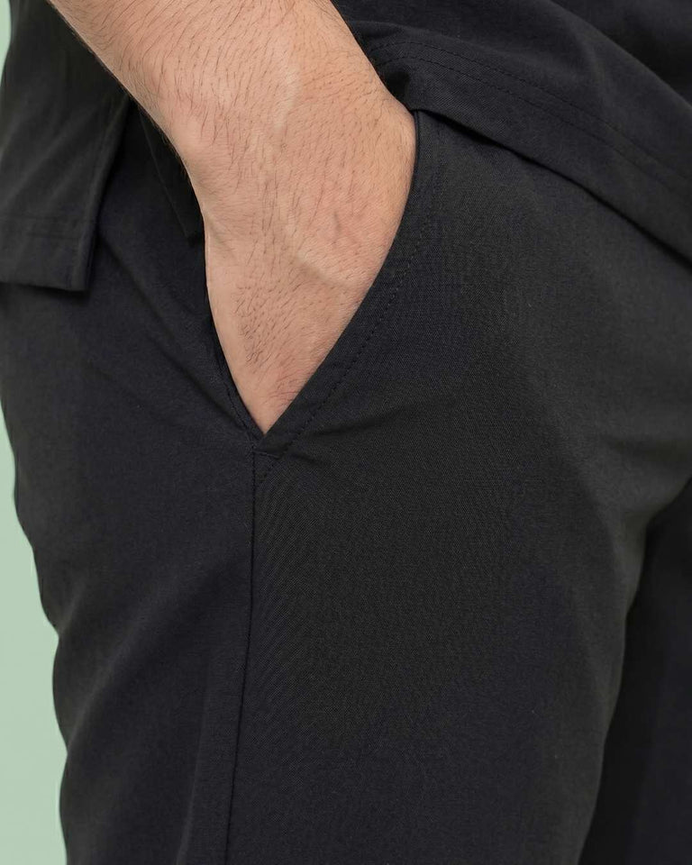 Men's 2-Pocket Henley Stretch Scrub Set