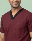Men's V-Neck Single Pocket Medical Scrub
