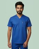 Men's V-Neck 2-Pocket Medical Scrub Top
