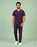 Men's V-Neck Multi-Pocket Utility Scrub