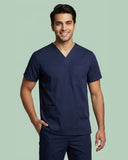 Men's V-Neck 3-Pocket Medical Scrub Top