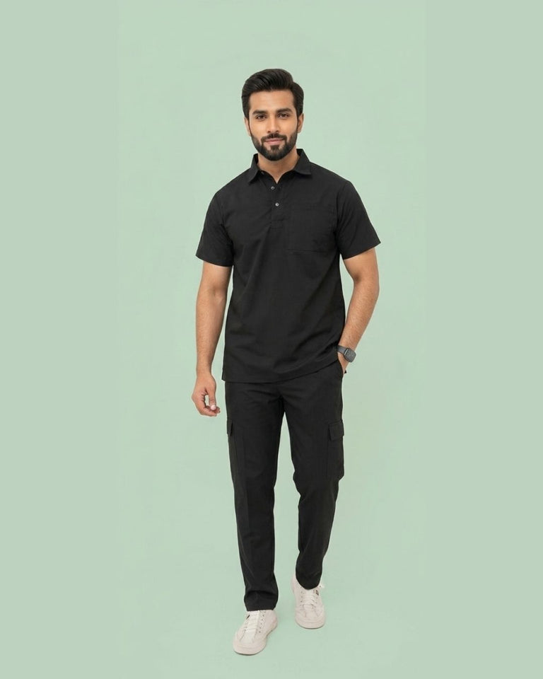 Men's Classic Polo Neck Medical Scrub