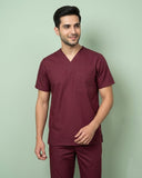 Men's 1-Pocket V-Neck Medical Scrub Top