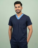 Men's V-Neck Single Pocket Medical Scrub