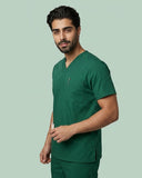 Men's 3-Pocket V-Neck Medical Scrub Top