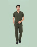 Men's Premium Stretch V-Neck Scrub Top