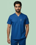 Men's 3-Pocket V-Neck Medical Scrub Top