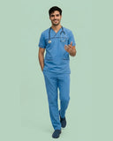 Men USA Design 3-Pocket Polyester Scrub