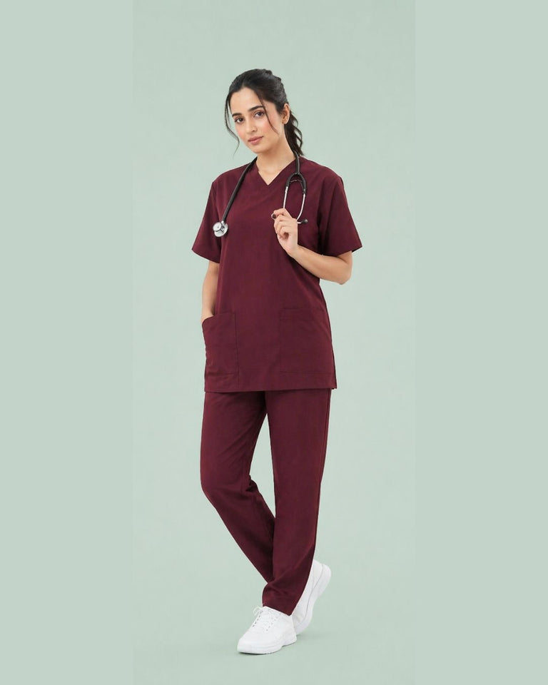 Women's Premium Stretch V-Neck Scrub Top