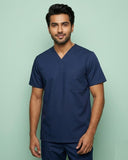 Men's 1-Pocket V-Neck Medical Scrub Top