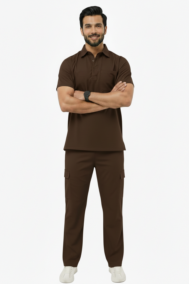 Men's Classic Polo Neck Medical Scrub