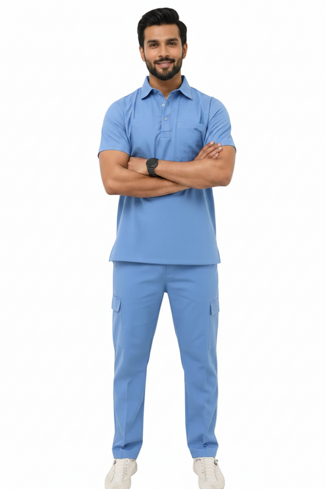 Men's Classic Polo Neck Medical Scrub