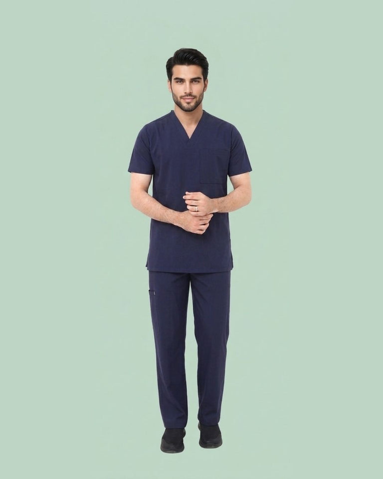 Men's Premium Stretch V-Neck Scrub Top