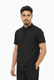 Men's 3-Pockets Ban with Button Style