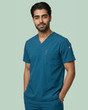 Men's 3-Pocket V-Neck Medical Scrub Top