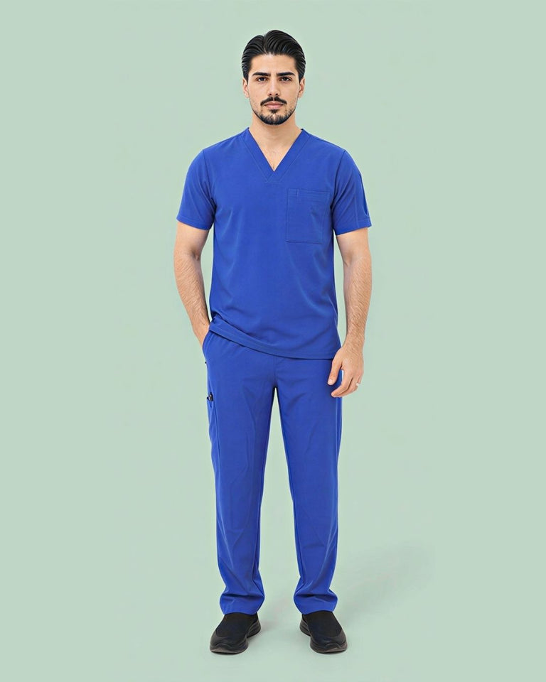 Men's Premium Stretch V-Neck Scrub Top