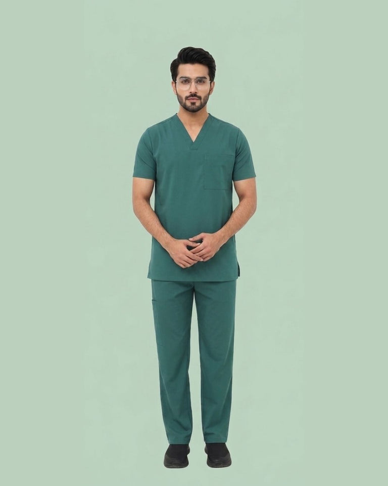 Men's Premium Stretch V-Neck Scrub Top