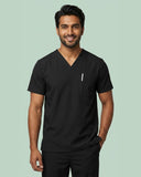Men's V-Neck 2-Pocket Medical Scrub Top