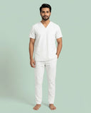 Men's V-Neck Multi-Pocket Utility Scrub