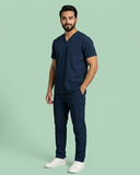 Men's V-Neck Multi-Pocket Utility Scrub
