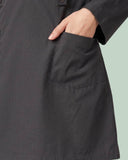 Ladies 2-Pocket Button Round Neck Tee