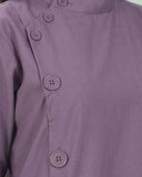 Ladies Ban Collar 3/4 Sleeve Long Shirt