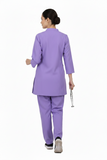 Ladies Ban Collar with Button 3/4 Sleeve Long Shirt