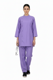 Ladies Ban Collar with Button 3/4 Sleeve Long Shirt