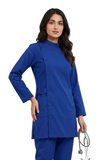 Ladies Ban Collar with Button 3/4 Sleeve Long Shirt