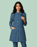 Ladies Round Neck Ban Collar Scrub Top