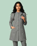 Ladies Round Neck Ban Collar Scrub Top