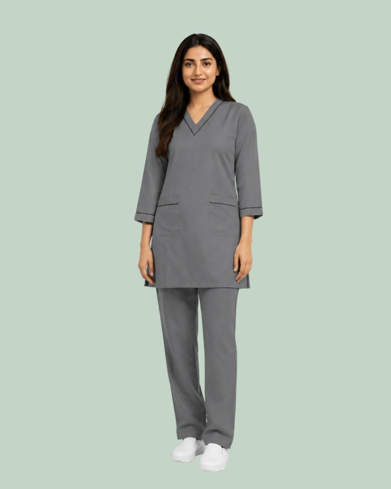 Women Medical Scrub Set with Pockets