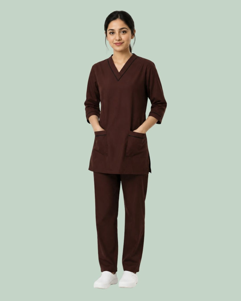 Women Medical Scrub Set with Pockets