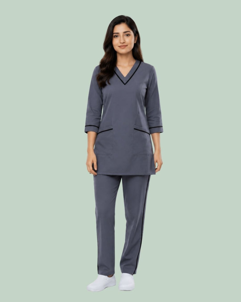 Women Medical Scrub Set with Pockets