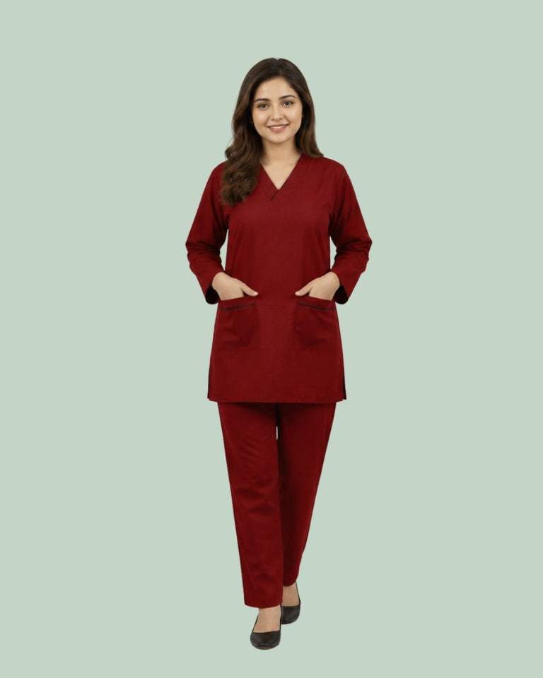 Women Medical Scrub Set with Pockets