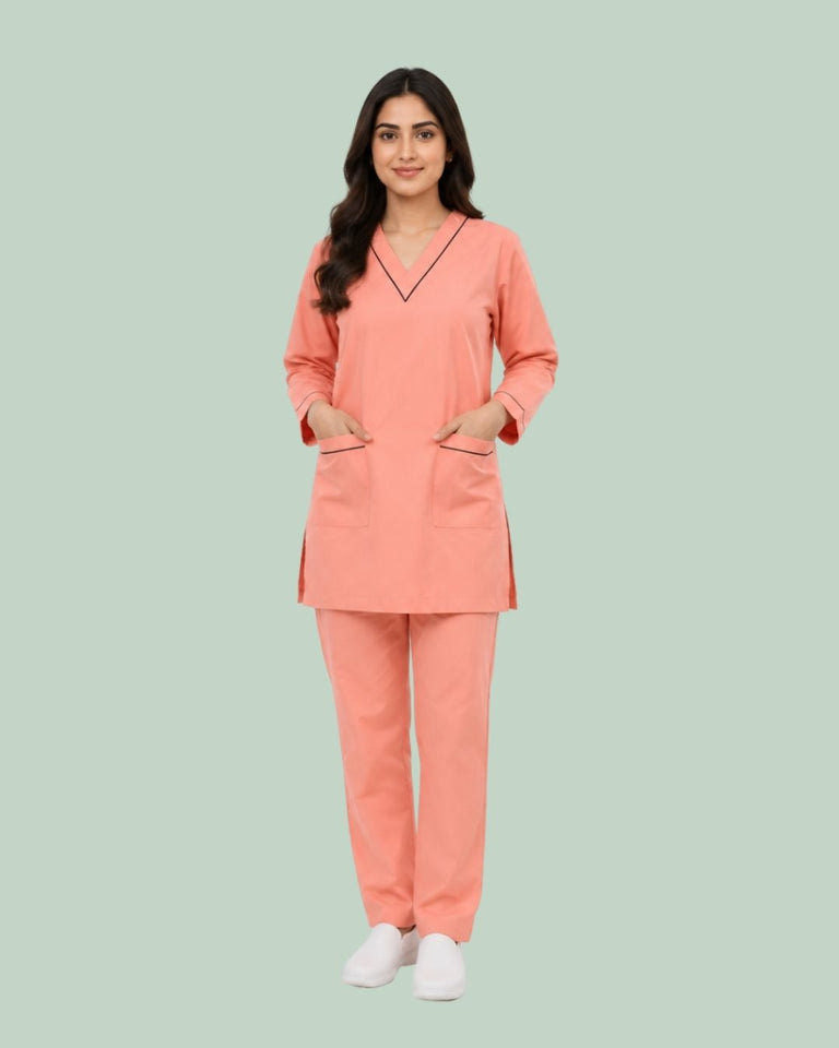 Women Medical Scrub Set with Pockets